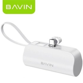 تصویر پاوربانک 5000 باوین Bavin PC012 توان 10 وات همراه با کانکتور تایپ سی 