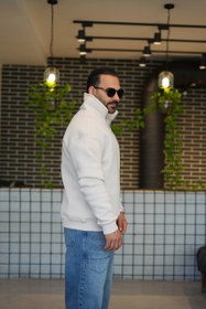 تصویر دورس نیم‌زیپ VAMOS ترک داخل کرک - زرشکی / L 