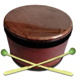 تصویر طبلک چوبی رها 