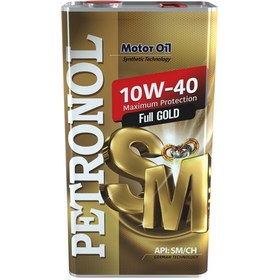 تصویر روغن موتور خودرو پترونول فول گلد 10W40 نیمه سنتتیک فلزی حجم 5 لیتر Petronol Full Gold 10W40 Engine Oil Semi Synthetic Steel 5L