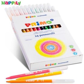 تصویر ماژیک 24 رنگ پریمو کد 602PEN24 