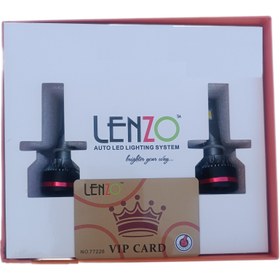 تصویر هدلایت لنزو M8 PRO اورجینال پایه H7 H1 H11 و 9005 ,880توان پرتاب نور 120000 - H11 