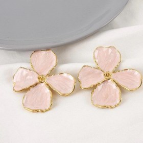 تصویر گوشواره گل میناکاری 