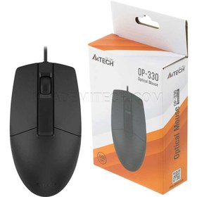 تصویر ماوس با سیم ای فورتک مدل OP-330 A4Tech OP-330 Wired Mouse