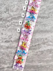 تصویر گیره تق‌تقی ستاره‌ای شاین اکلیلی سه‌تایی 