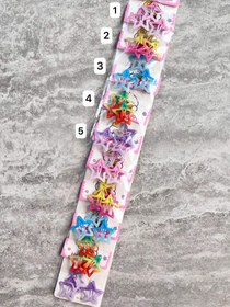 تصویر گیره تق‌تقی ستاره‌ای شاین اکلیلی سه‌تایی 