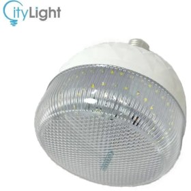 تصویر لامپ ال ای دی 40 وات مدل شفاف نمانور ا Cylindrical 40 watt lamp with luminous hale design Cylindrical 40 watt lamp with luminous hale design