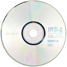تصویر دی وی دی DVD-R خام SONY – 16X ظرفیت 4.7 گیگابایت 