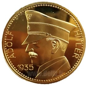 تصویر سکه یادبود هیتلر ابکاری طلا 
