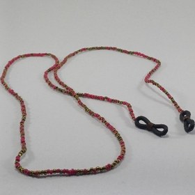 تصویر بند عینک منجوقی قرمز 