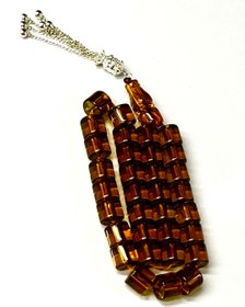 تصویر تسبیح سندلوس شامپاینی تراش از شمش کهنه و اورجینال تراش کسمه کد ۴۱۰ 