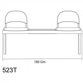 تصویر صندلی انتظار چهار نفره 525T نظری 
