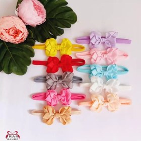 تصویر هدبند نوزادی طرح لاله 