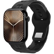 تصویر ساعت هوشمند اچ کا مدل HK11 Mini Plus با بدنه آلومینیومی و بند سیلیکونی 