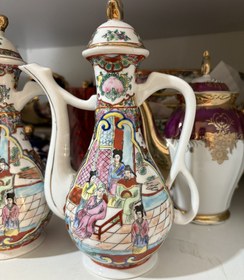 تصویر گلاب پاش چینی گلمرغی قدیمی 