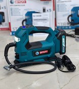 تصویر پمپ باد شارژی ۲ منظوره بیوتی مدل BYT_QB02X5 با منبع تغذیه باتری ۲۰ ولت 