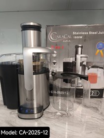 تصویر آب میوه گیری تک کاره کاراکال مدل ۱۲-۲۰۲۵ Stainless Steel Juicer CA-2025-12
