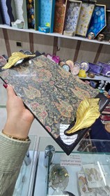 تصویر سینی مجلسی چوب و رزین 