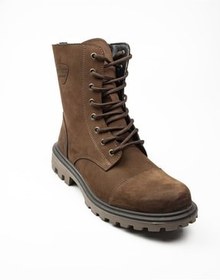 تصویر چکمه و بوت مردانه چرم قهوه ای NUBUCK اسکوتر Scooter 