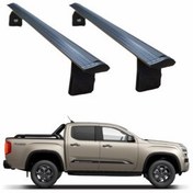 تصویر جعبه بار سقفی میله باربری قفسه تخت فولکس واگن آماروک 2020 2025 – مشکی | ROLLBAR سازگار auto paw 