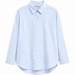 تصویر شومیز زنانه لینن ترک Mango آستین بلند Mango Turkish Linen Women's Long Sleeve Shirt