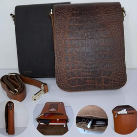 تصویر کیف دوشی چرم طبیعی 