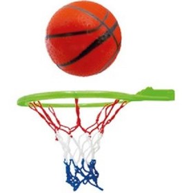 تصویر اسباب بازی دروازه فوتبال و حلقه بسکتبال طرح جام جهانی Soccer goal and basketball ring toy World Cup design