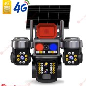 تصویر دوربین بی سیم خورشیدی سیمکارتی V380 مدل LX-XW818 ظرفیت ۱۲ مگاپیکسل 