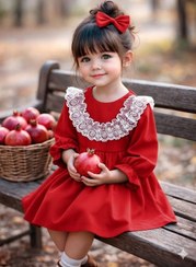 تصویر پیراهن دخترانه مدل 1049 