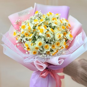 تصویر دسته کل نرگس 