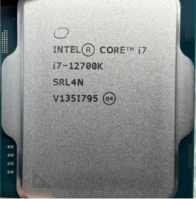 تصویر پردازنده اینتل CPU Intel Core i7 12700K Alder Lake CPU Intel Core i7 12700K Alder Lake