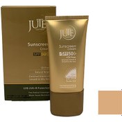 تصویر ضد آفتاب رنگی اس پی اف 50 مناسب پوست چرب ژوت بژ طبیعی ا Jute Oily Skin SPF50 Sunscreen Cream Jute Oily Skin SPF50 Sunscreen Cream