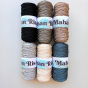 تصویر مکرومه ۲ سوزنه ۲۵۰ گرمی - مشکی 