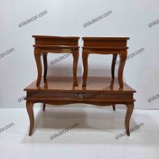 تصویر میز جلو مبلی کلاسیک مهتاب صفحه MDF 