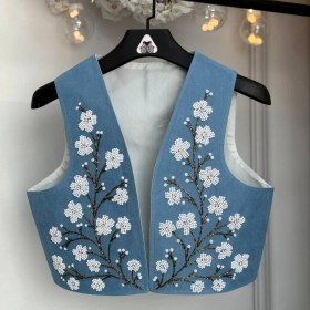 تصویر سخمه جواهردوزی طرح شاخه و شکوفه کد 1218 