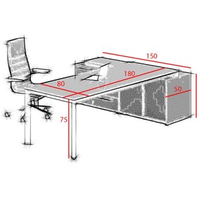 تصویر میز مدیریتی F118 