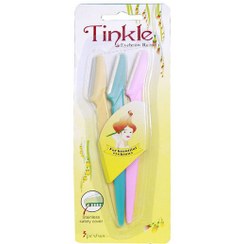 تصویر تیغ ابرو و صورت تینکل پک 3 عددی TINKLE Eyebrow Razor (Pack of 3) TINKLE Eyebrow Razor