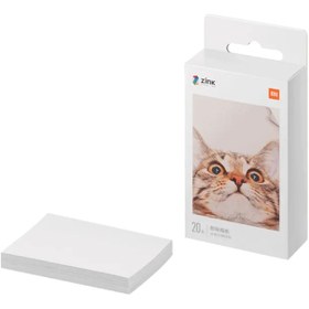 تصویر کاغذ پرینتر قابل حمل Mi Portable Pocket Photo Printer شیائومی Xiaomi Portable Printer Photo Paper, High-Quality 3-Inch Photo Paper, 20 Sheets