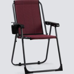 تصویر صندلی ساحلی آراد مدل A104 دسته پلاستیکی جا لیوان دار 