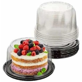 تصویر ظرف کاپ کیک گرد تک نفره - 10 عدد 