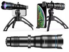 تصویر لنز تله زوم 36 برابر اپکسل Apexel 36x Telephoto Zoom Lens with Tripod for Smartphones JS36X 