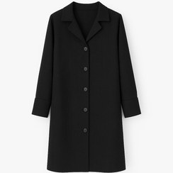 تصویر مانتو بلند دكمه دار 