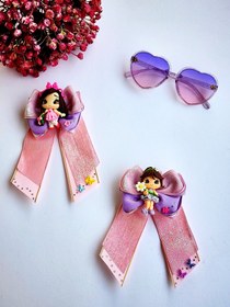 تصویر گلسر مخمل شاین صورتی 