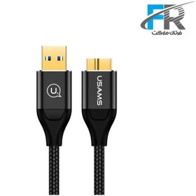 تصویر کابل تبدیل USB3.0 به Micro B یوسامز مدل US-SJ272 U19 طول 1 متر USAMS US-SJ272 U19 USB To Micro B Cable 1m