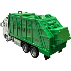 تصویر کامیون فلزی حمل زباله 
