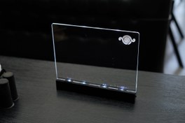 تصویر تخته وایت برد نوری قابل حمل شارژی 