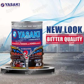 تصویر روغن موتور سیکلت یاساکی دوزمانه حجم 1لیتر Yasaki motorcycle oil