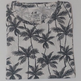 تصویر تیشرت نخ پنبه زنانه اچ اند ام قواره دار اصلی بنگلادشی T-shirt H&M