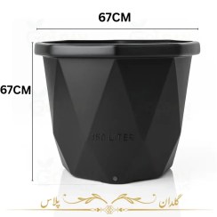 تصویر گلدان گرد 67CMهشت ضلعی گلخانه ای- درجه یک 