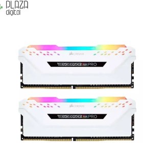 تصویر رم دسکتاپ DDR4 دو کاناله 3600 مگاهرتز کورسیر CL18 مدل VENGEANCE RGB PRO White ظرفیت 16 گیگابایت 